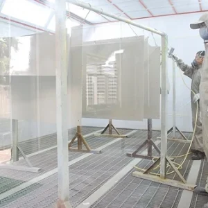 Painting service for clean room products