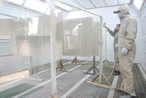 Painting service for clean room products